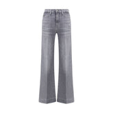 7FOR Gray Cotton Bootcut Jeans